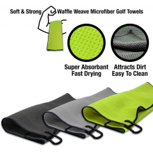 Microfiber golf ball cleaning towel